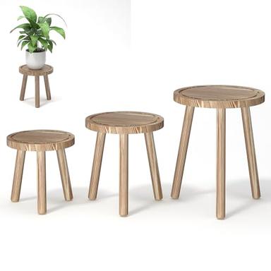 wooden plant stands