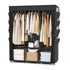 BrFoYu Portable Wardrobe Closet with Cover