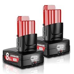 Mounzuikue 8.0Ah Milwaukee M12 Replacement Battery Pack