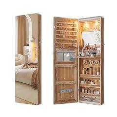HNEBC LED Mirror Jewelry Cabinet