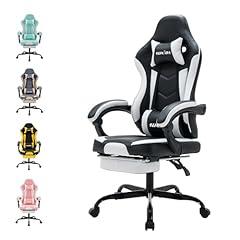 SUKIDA Gaming Chair with Footrest 300lbs