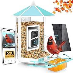 Onlyfly Bird Feeder Camera 2K Solar-Powered