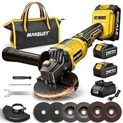 MAKELIFT Cordless Angle Grinder 4-1/2 Inch