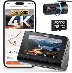 70mai 4K Dash Cam Front and Rear