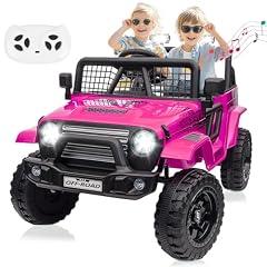 BLISSRIDE 24V Pink Jeep Ride-On Car
