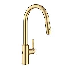Kraus Oletto Touchless Kitchen Faucet Brushed Brass