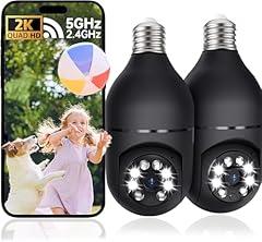 Gianteye 2K Outdoor Light Bulb Cameras