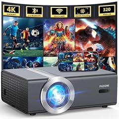 FUDONI 4K Projector with WiFi and Bluetooth