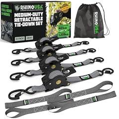 USA Retractable Ratchet Straps 4-Pack