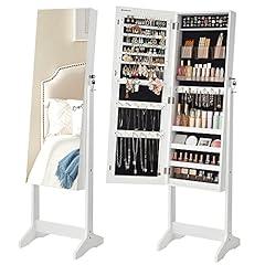 SONGMICS Freestanding Jewelry Cabinet with Mirror