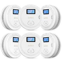 OLUNCLE Smoke and Carbon Monoxide Detector 6-Pack