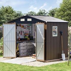 Grovellis Outdoor Metal Storage Shed