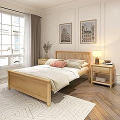 Plank Beam Solid Wood Full Platform Bed