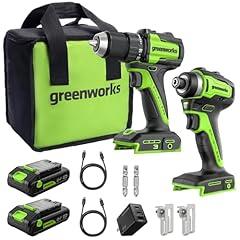Greenworks 24V Cordless Drill and Impact Combo