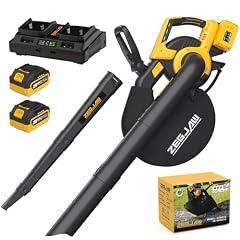 ZEGJAW 40V Cordless Leaf Blower Vacuum Mulcher