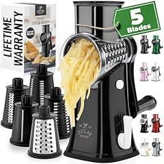 Zulay Rotary Cheese Grater 5 Blade