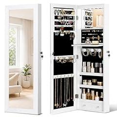 JOYUSAEN Mirror Jewelry Organizer with LED Lights