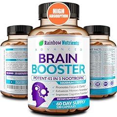 Brain Booster Nootropic Supplement by Rainbow Nutrients