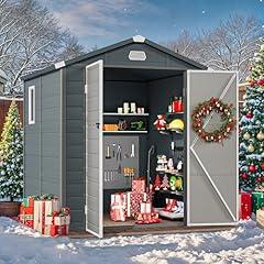 YITAHOME 6x6FT Resin Outdoor Storage Shed