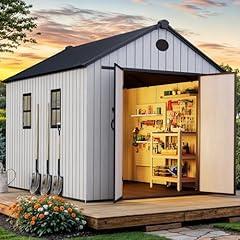 YITAHOME Outdoor Storage Shed with Floor