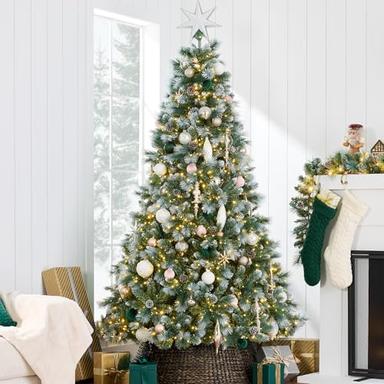 frosted christmas tree