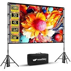 Wootfairy 100 inch Portable Projector Screen with Stand