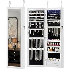 DUMOS 6 LEDs Mirror Jewelry Cabinet