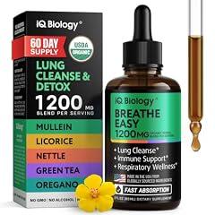 Mullein Lung Detox Drops - Organic Respiratory Support