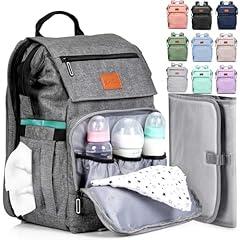 PILLANI Baby Diaper Bag Backpack, Gray