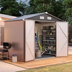 Aoxun 8x6 Metal Outdoor Storage Shed