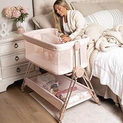 Koolababy Pink Bedside Sleeper Crib