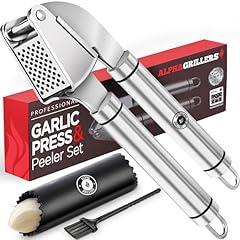 Alpha Grillers Stainless Steel Garlic Press