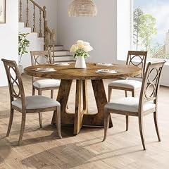 GarveeHome Rustic Brown Dining Table
