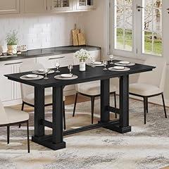 DWVO Farmhouse Black Dining Table
