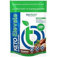 BioTrust Keto Elevate C8 MCT Oil Powder Hazelnut