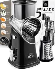 Zulay Rotary Cheese Grater 5 Blade