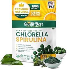 Sunlit Best Organic Chlorella Spirulina Tablets