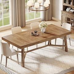 Tribesigns Large Farmhouse Dining Table