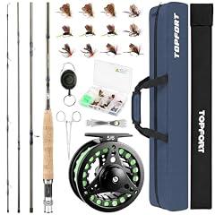 TOPFORT Fly Fishing Rod and Reel Combo Starter Kit