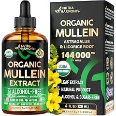 Mullein Drops for Lungs - Organic Liquid