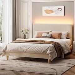 Bestier Queen Bed Frame with LED Headboard