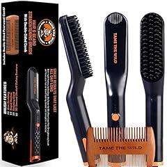 TAME THE WILD MAKE YOUR BEARD BEHAVE Premium Beard Straightener Set