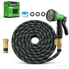 BIGITTA 100ft Garden Hose with Spray Nozzle