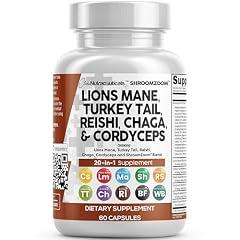 Clean Nutraceuticals Lions Mane 3000mg 20-in-1 Mushroom Supplement