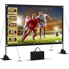 ZUVMITG 120-Inch Projector Screen with Stand