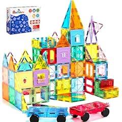 Anbalulu Magnetic Tiles 100PCS with Cars