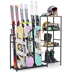 Freestanding Snowboard and Ski Storage Rack