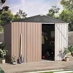 AECOJOY 8x6 Metal Outdoor Storage Shed