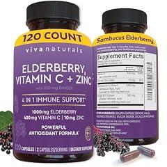Viva Naturals Elderberry Immune Support Supplement