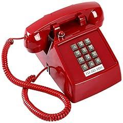 Traditional Red Retro Corded Landline Phone